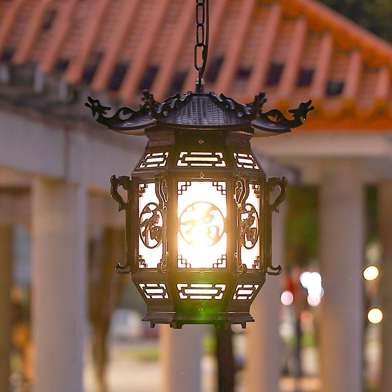 屋吊新中式复古XHJ-TY60檐大门花园走亭子灯户外廊防水阳台凉亭室