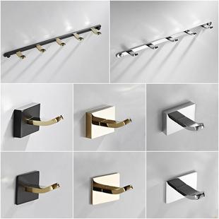 新款 黑金单743钩全铜单挂衣钩浴卫生间壁衣帽挂钩室个门后钩壁挂