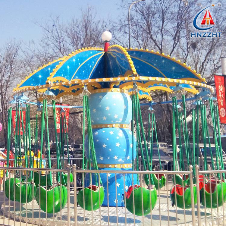 户外儿童12座小型西瓜飞椅 水果旋风旋转飞椅儿童游乐设备