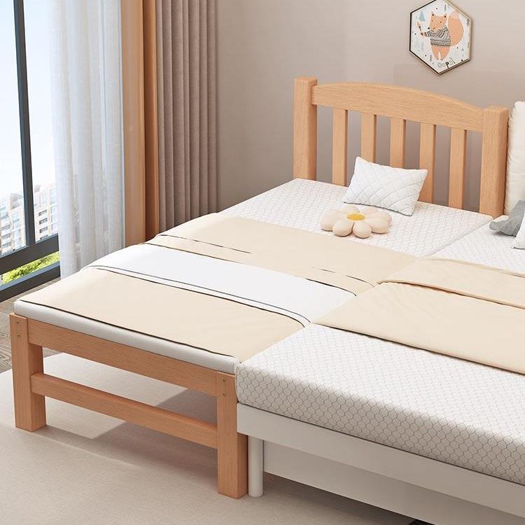 实木童拼接儿边加宽婴儿床床床大人可睡榉木儿童拼接拼接大床带护