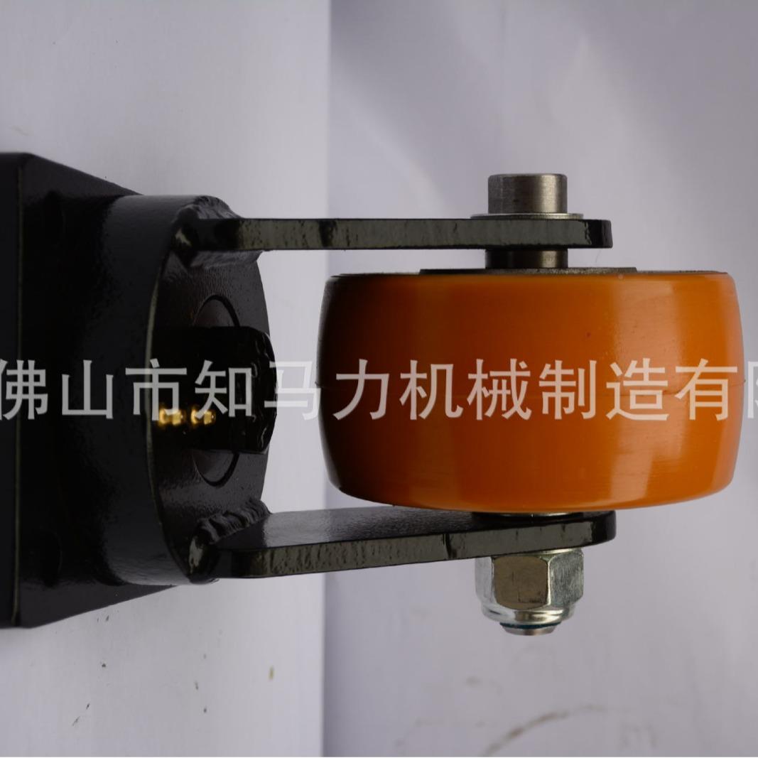 54知马力氨重型聚酯脚刹轮机械车脚平轮板车橙色轮