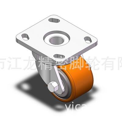 65kgs高度可设0计型脚轮江龙龙脚轮聚446氨酯P重U重载手推车门架