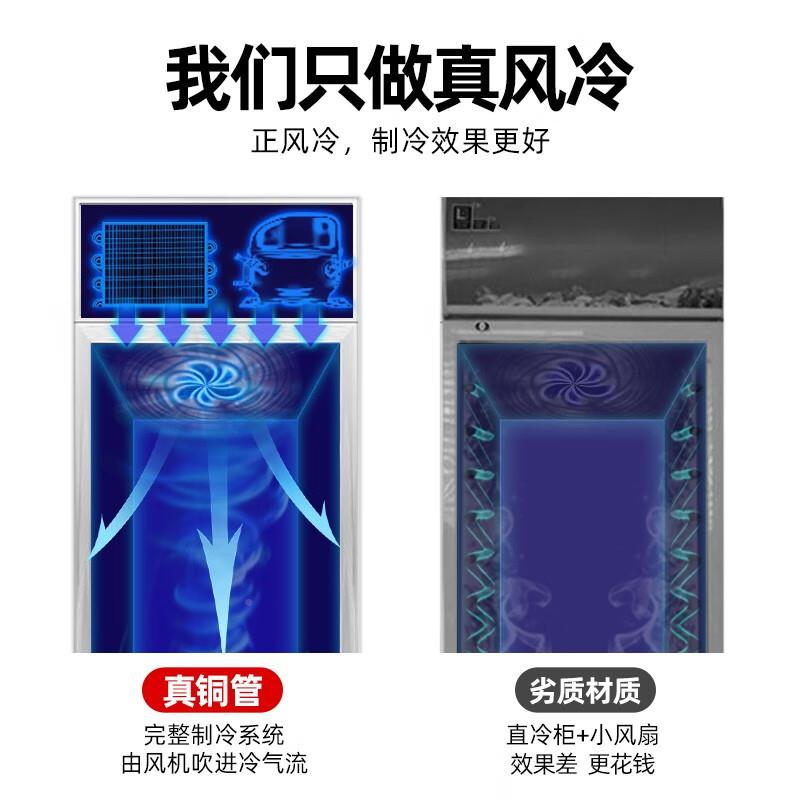 喜莱果盛展示柜冷藏保鲜柜商用饮料柜便利冰箱水超855市啤冰柜店