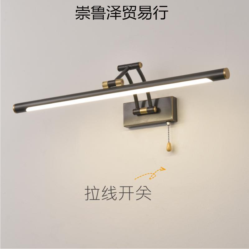 新款美式镜间前灯卫生间梳柜妆台镜灯欧浴室灯洗手式镜灯ZZ8039化