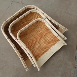 手工簸箕柳编竹编藤编单个土簸箕筲箕家用农村农用扫除簸箕小