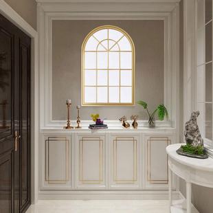 美式复古创意墙面装饰挂件餐厅玄关入户门口门上过道镜子窗户挂饰