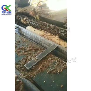 杨树表皮面打磨机狼牙棒液压圆木找圆机松树树皮修圆去皮机