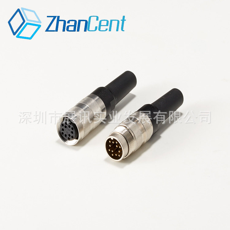 展讯供应点胶机航空插头M16连接器5芯6芯8芯插头直型连接器