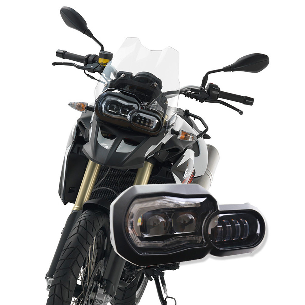 A款适配bm摩托F700800gsADVf800R改装光导日行LED总成透镜大灯