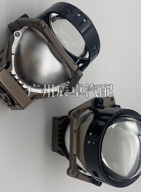 跨境热新款汽车大灯LED双光透镜双灯杯改装智能超亮快启远近一体