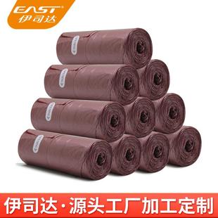 60cm10卷装 伊司达加厚点断式 垃圾袋厨房卫生间家用塑料袋大号50