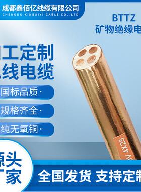鑫佰亿加工国标BTTZ矿物质绝缘刚性防火电缆铜芯电力电缆直销