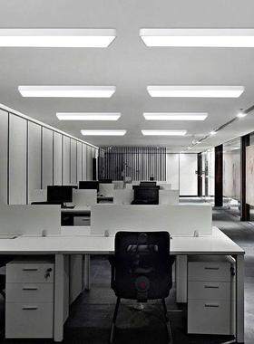 简约现代led吸顶灯白色直角圆角造型灯办公室会议室写字楼舞蹈室