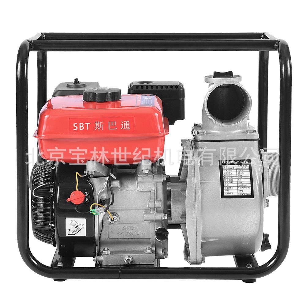 长城重工斯巴通SBT40汽油水泵4英寸自吸泵手启动