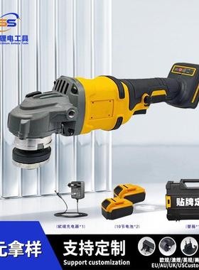 直发新款工业级无刷角磨机锂电打磨机切割抛光除锈外贸专用