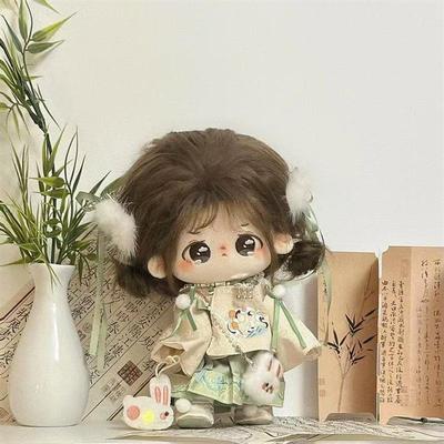 20cm棉花娃娃衣服双色可选明制古风裙子套装娃衣无属性玩偶替换装