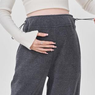 孕妇裤冬季2025新款加绒加厚阔腿裤春秋无托 托腹孕晚期裤子外穿