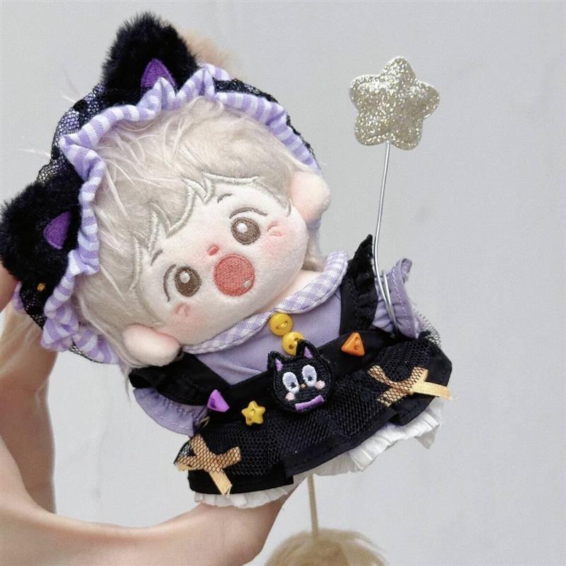 10cm棉花娃娃小猫女巫娃衣可爱娃衣换装海星体正常体