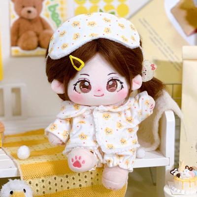 20cm娃衣20厘米棉花娃娃衣服睡衣秋冬可爱公主裙子服饰套装熊只只