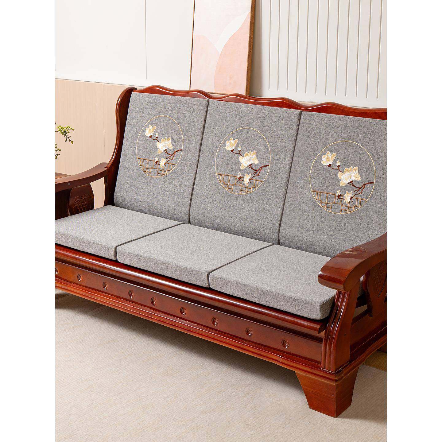 ?实木沙发垫加带靠背沙垫发坐连靠背厚老款沙发椅Fh(x}h($坐垫防,居家布艺,沙发套,淘宝优惠券,粉丝福利购,淘宝优惠卷