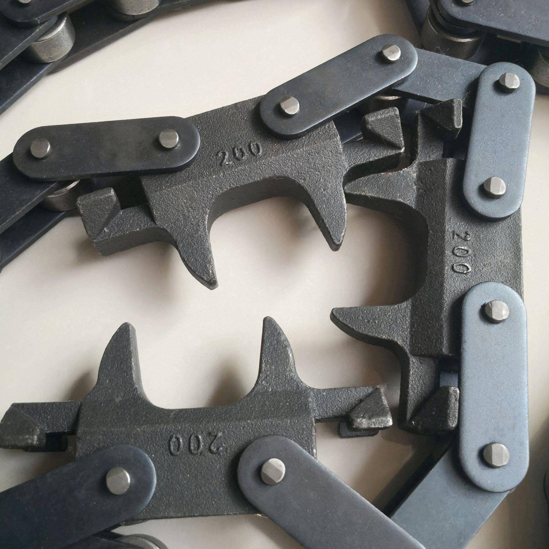 QXG200传动履带挂涂装线驱动动力机构装PGW置大链条牛角悬拨齿重