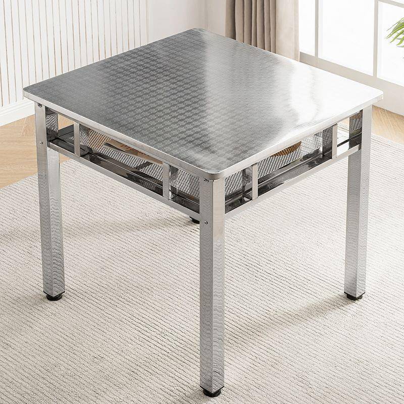 组可拆卸耐钢用家用双重正方形不锈装厚多功能烤火桌NUV子棋牌餐