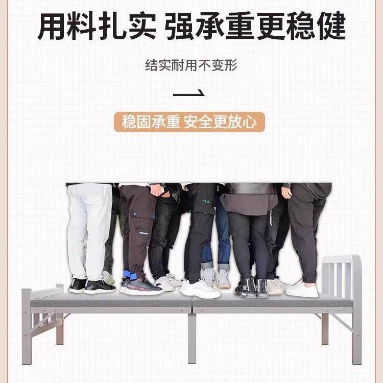 单人床床家用折叠床出简租房小床卧室加G57-S2一米二易床成1米5双