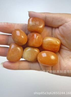 厂天然石红粒东陵玉东TPY陵石水晶石抛光滚石红色英大家颗摆件