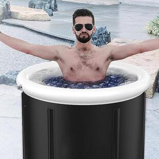 热卖澡PV带气圈C折叠浴WYT4桶带家用成人浴盆婴儿洗浴桶盖便携