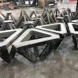 透水框架模具护岸浪工程预制混凝防石定模型KSJ模板四角空心块钢