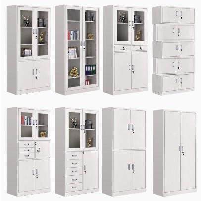 铁皮办公室文件凭证柜收资料柜档案柜带锁制SD001储柜物柜钢矮柜