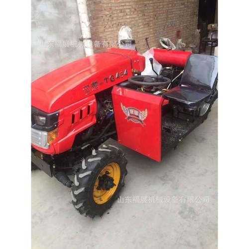 窄轮距短TY404小型拖拉机2马力侧坐小四轮拖8打拉机地田翻犁地开