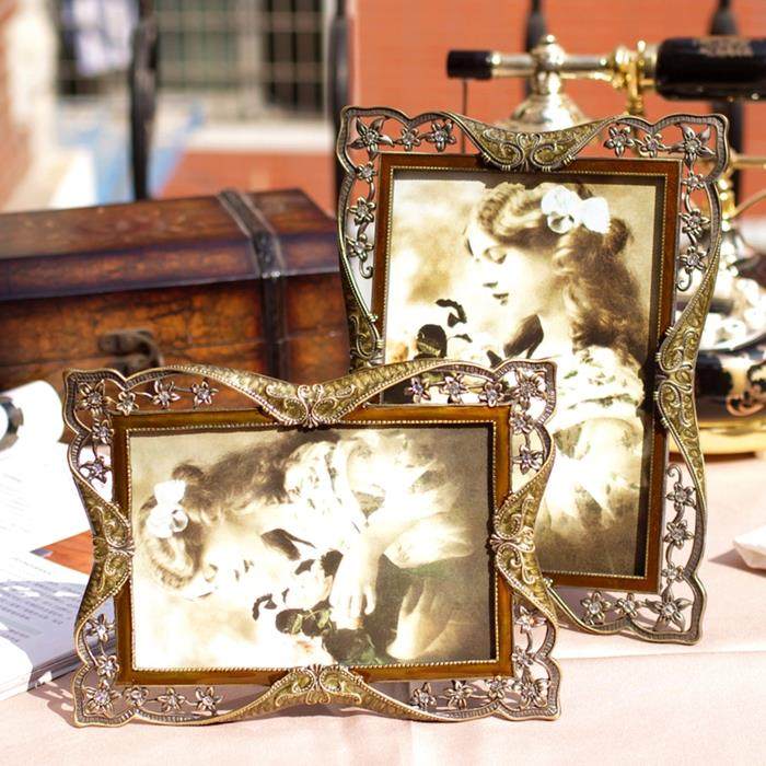 复古相TDQ框台洗创意欧式6781摆0寸情侣家片福相架照框代冲相片