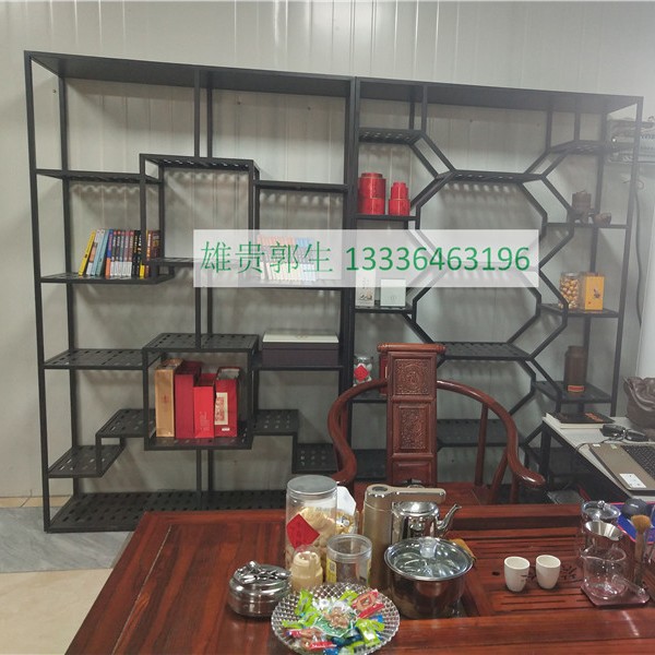 落地多层书架 美式置物架 多层隔断展示架花架博古架 简易书架