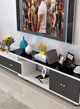 早图LEJ户型厅酒店套公寓储藏电小视柜茶几组合玻璃装组客合套装