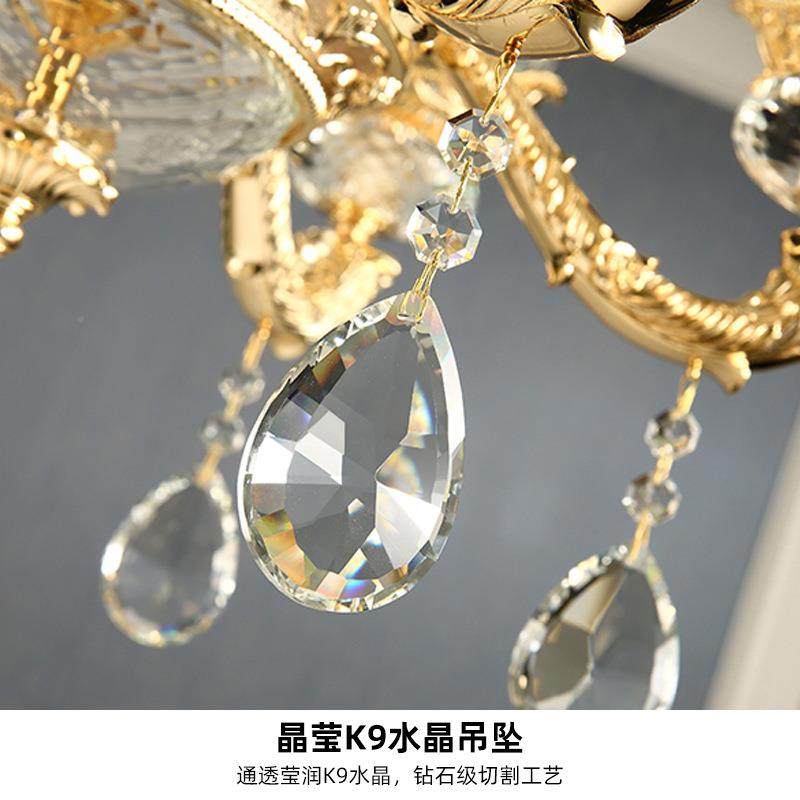 欧式奢客水晶吊灯酒店大堂别KSB墅复式楼轻档大灯高奢华厅餐厅卧