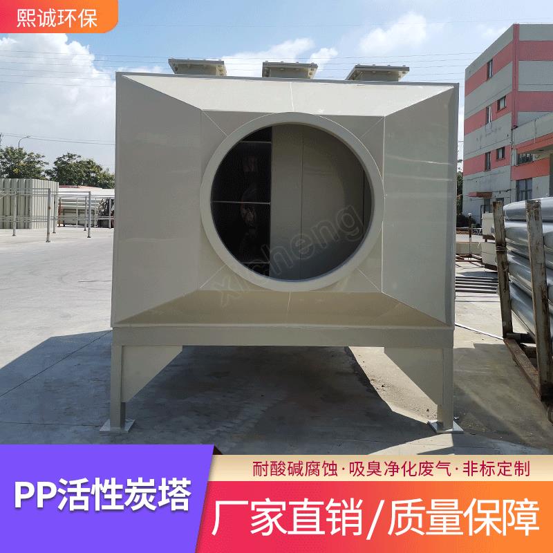 熙诚环滤保废气处设备pp阻燃酸性碱废气过理吸附活炭环保箱FLY除