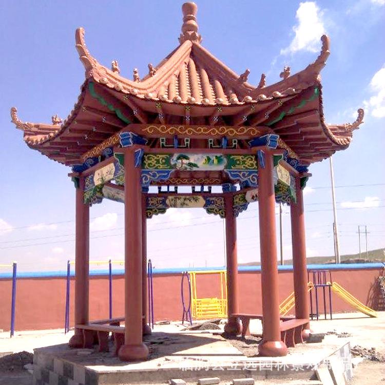仿仿CKK古凉亭水泥凉亭古建凉筑亭木凉廊亭公园设施别墅花园木亭