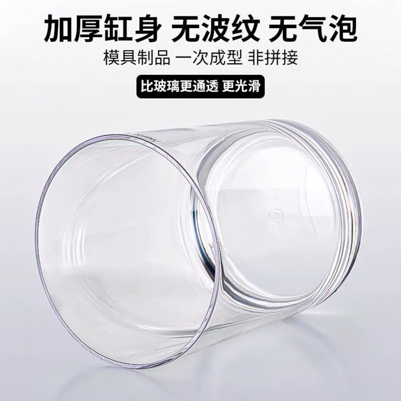 826嘉宝PC亚克耐摔大瓶号落地花透7明富贵竹水竹玫瑰百合插花瓶力