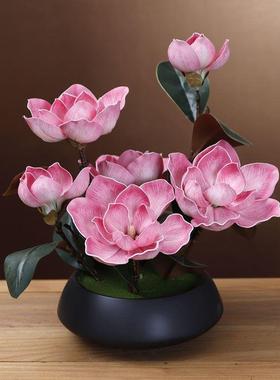 仿厅真大兰套装摆件轻奢高端家居玉XBY客餐桌场景布置装饰花花卉