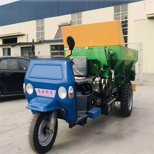 农用大撒肥车干湿两用棚QKM均匀施农肥用机器全自动柴油粪三轮车