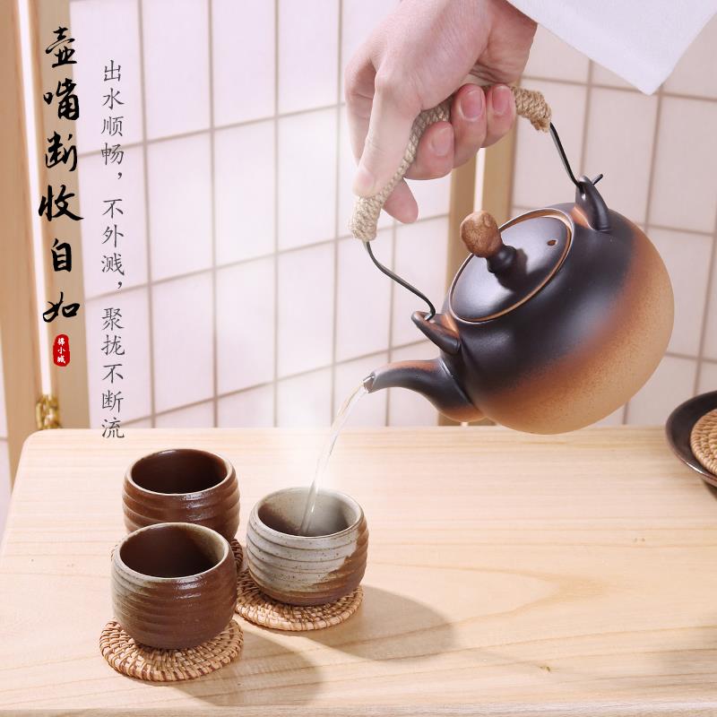 陶壶煮茶外泡茶提梁围炉电HYuwxxuw水壶陶炉单壶户炭炉可明火直烧