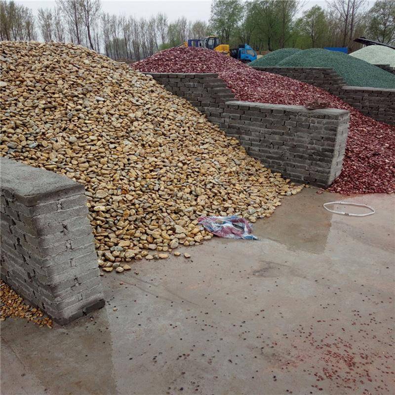 林机制鹅卵石787水磨石石石子铺路园造头景用小石红色鹅卵石