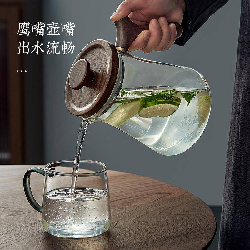 忆壶茶玻璃水壶大容凉量淡然凉水果茶壶壶开家用冷水壶耐高温凉白