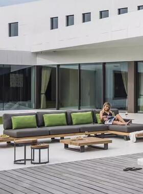 度别墅庭别院户外沙发防水防晒天休闲露UTY沙发墅假村柚木沙发家