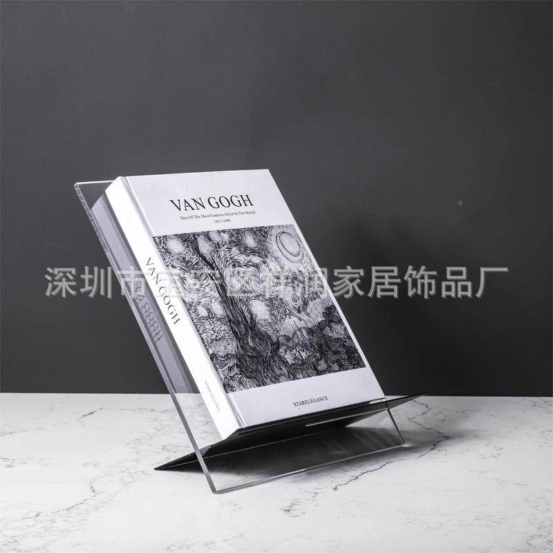 代轻奢亚力书架展示克架摆件样板房售PZX装楼处客厅书房软现饰品