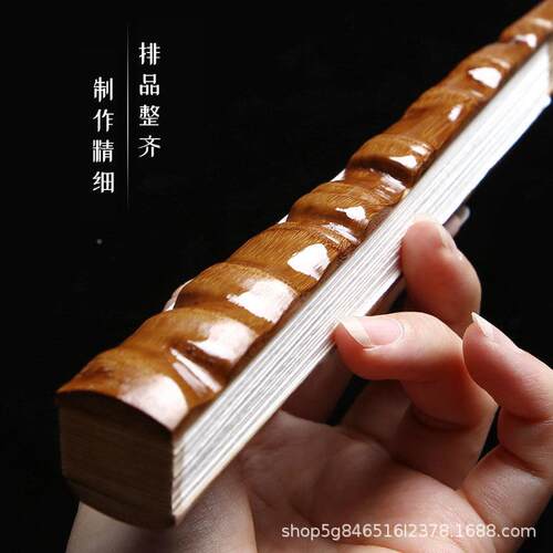罗汉竹折扇手竹工老料磨佛肚高端文玩中国风古风玉精折竹男士TSA