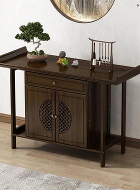 GQL楠竹现新中玄式关柜关玄桌家用长条案台端景台贡桌客厅中代堂