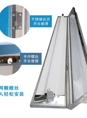 源头厂不9锈钢净化灯单管直角净灯0.0012洁0.61.2米单支洁净灯具