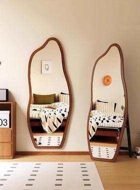 ?中古身镜家卧形用落地镜网红异镜壁qwc24-6-挂感穿衣镜室试衣全